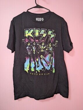 KISS Destroyer Neon Band T-Shirt